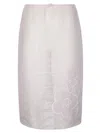 Cecilie Bahnsen Bambi Liquid Myrtia Skirt In White