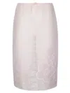 Cecilie Bahnsen Bambi Liquid Myrtia Skirt In Pink