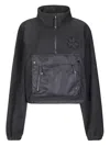 Cecilie Bahnsen Bastian Anorak Fleece Sweatshirt In Black