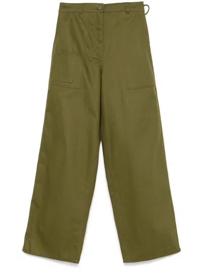 Cecilie Bahnsen Belted Trousers In Green