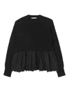 Cecilie Bahnsen Bera Cashmere Sweater In Black