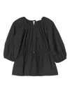 Cecilie Bahnsen Berta Gathered Top In Black