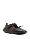 Cecilie Bahnsen Bess Flat Mary Jane In Brown