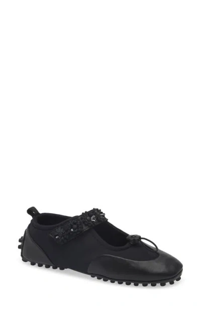 Cecilie Bahnsen Bess Mary Jane Flat In Black