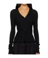 Cecilie Bahnsen Bessie Cardigan In Black