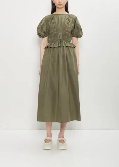 Cecilie Bahnsen Betsy Technical Dress In Green