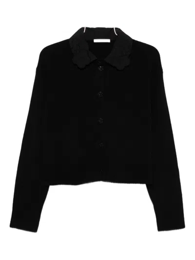 CECILIE BAHNSEN BIBI CARDIGAN - WOMEN'S - RECYCLED CASHMERE/WOOL/RECYCLED POLYAMIDE