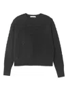 Cecilie Bahnsen Bidane Wool Sweater In Black