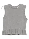 Cecilie Bahnsen Sleeveless Vest In Gray