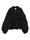 Cecilie Bahnsen Birdie Bomber Jacket In Black
