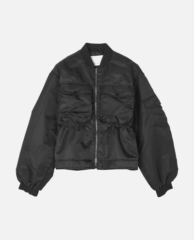 Cecilie Bahnsen Birdie Jacket Technical Nylon In Black