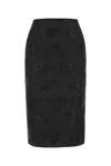 Cecilie Bahnsen Gonna Allegra In Misto Seta Nera  Donna In Black