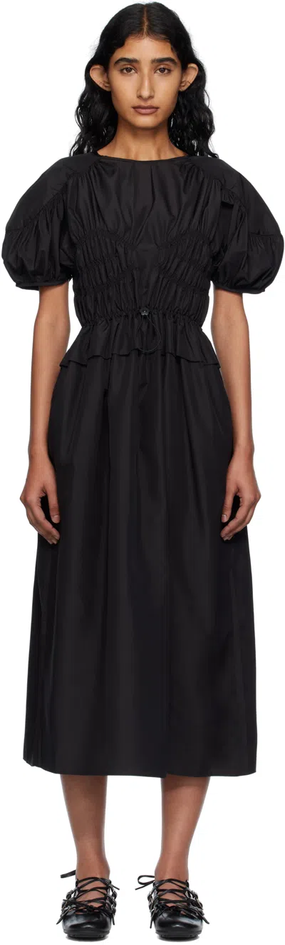 Cecilie Bahnsen Black Betsy Midi Dress