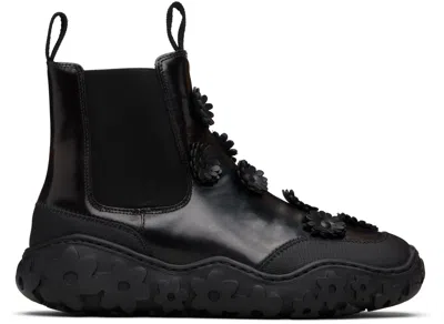 Cecilie Bahnsen Binley Flower-embellished Chelsea Boots In Brown