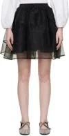 Cecilie Bahnsen Black Cbcayla Miniskirt In Multi