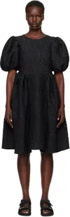 Cecilie Bahnsen Black Fonda Midi Dress In Black