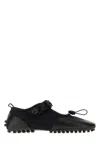 Cecilie Bahnsen Black Leather And Fabric Bess Ballerinas In Black