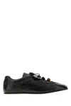 Cecilie Bahnsen Blaise Sneaker Metallic Leather In Black