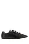 Cecilie Bahnsen Black Leather Blaise Sneakers In Black