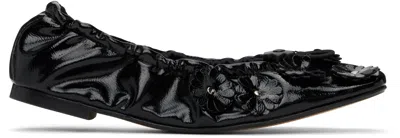 Cecilie Bahnsen Black Orbella Ballerina Flats