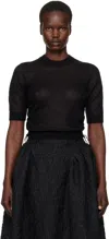 Cecilie Bahnsen Black Videl Sweater In Black