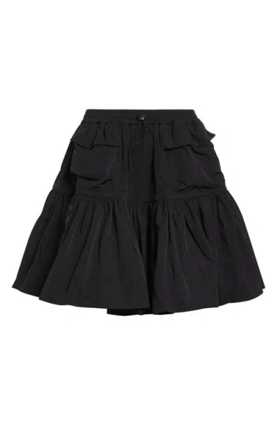 Cecilie Bahnsen Blair Recycled Taffeta Cargo Skirt In Black