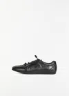 Cecilie Bahnsen Blaise Metallic Leather Sneaker In Black