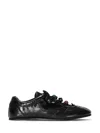 Cecilie Bahnsen Blaise Sneaker Metallic Leather In Black