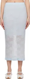 Cecilie Bahnsen Blue Pegonia Midi Skirt In Light Blue