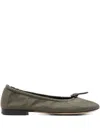 Cecilie Bahnsen Khaki Bona Ballerina Flats In Green