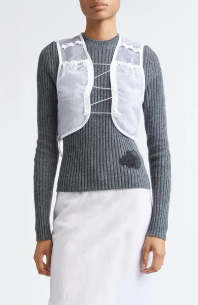 Cecilie Bahnsen Bona Liquid Myrtia Vest In White