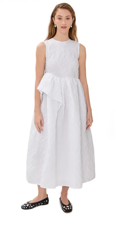 Cecilie Bahnsen Borage Cloqué Ditte Dress White