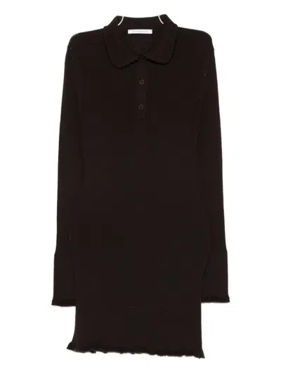 Cecilie Bahnsen Botka Mini Dress In Brown