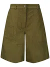Cecilie Bahnsen Bow-detailing Shorts In Green