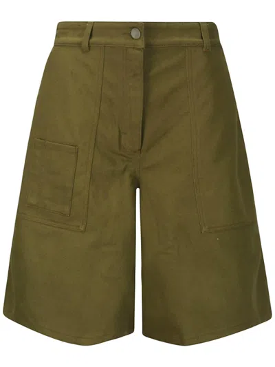 Cecilie Bahnsen Bow-detailing Shorts In Green