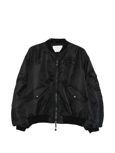 Cecilie Bahnsen Bow-detail Ruched Jacket In Black