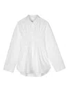 Cecilie Bahnsen Braxton Gathered Shirt In White