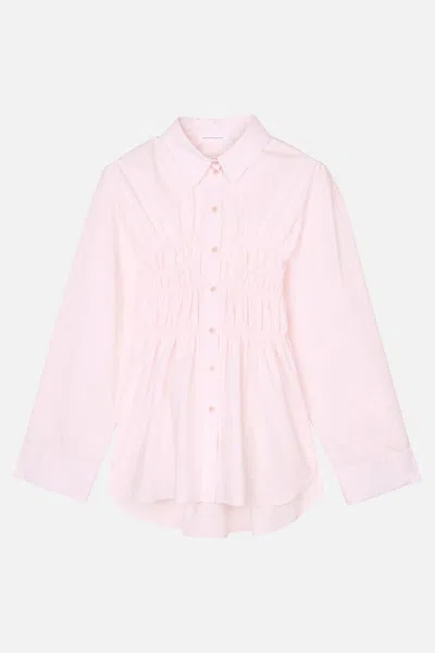 Cecilie Bahnsen Braxton Shirt Cotton In Pink