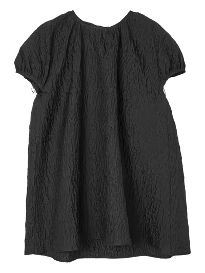 Cecilie Bahnsen Brenda Crinkled Dress In Black