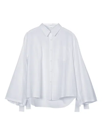 Cecilie Bahnsen Bridget Tie-detail Shirt In White