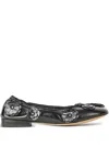 Cecilie Bahnsen Brielle Flower-embellished Ballet Flats