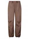 Cecilie Bahnsen Brooks Joggers Recycled Taffeta In Brown