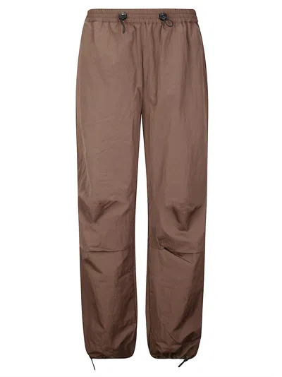 Cecilie Bahnsen Brooks Joggers Recycled Taffeta In Brown