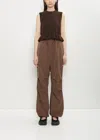 Cecilie Bahnsen Brooks Technical Joggers In Brown