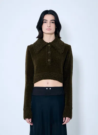 Cecilie Bahnsen Calla Sweater In Green