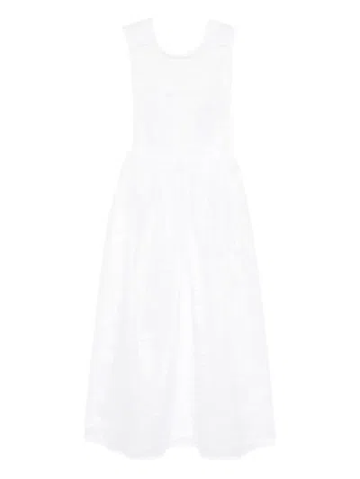 Cecilie Bahnsen Camilla Midi Dress In White