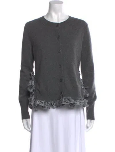 Pre-owned Cecilie Bahnsen Cashmere Crew Neck Sweater In Gray