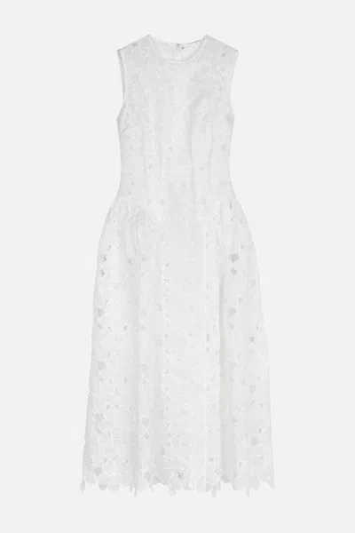 Cecilie Bahnsen Cate Dress Felicia Embroidery In White