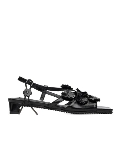 Cecilie Bahnsen Cbarna Square-toe High-heeled Sandals In Black