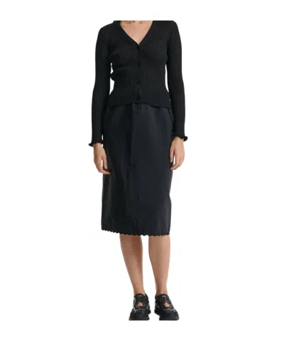 Cecilie Bahnsen Cbbria Midi Skirt In Black